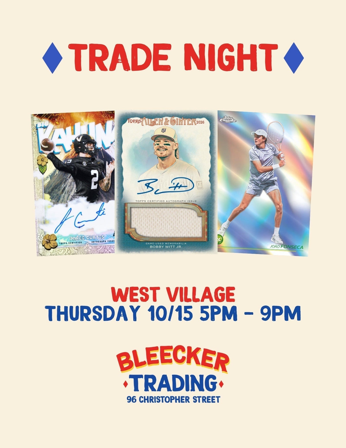 Trade Night (WV) | October 15th 5 PM - 9 PM