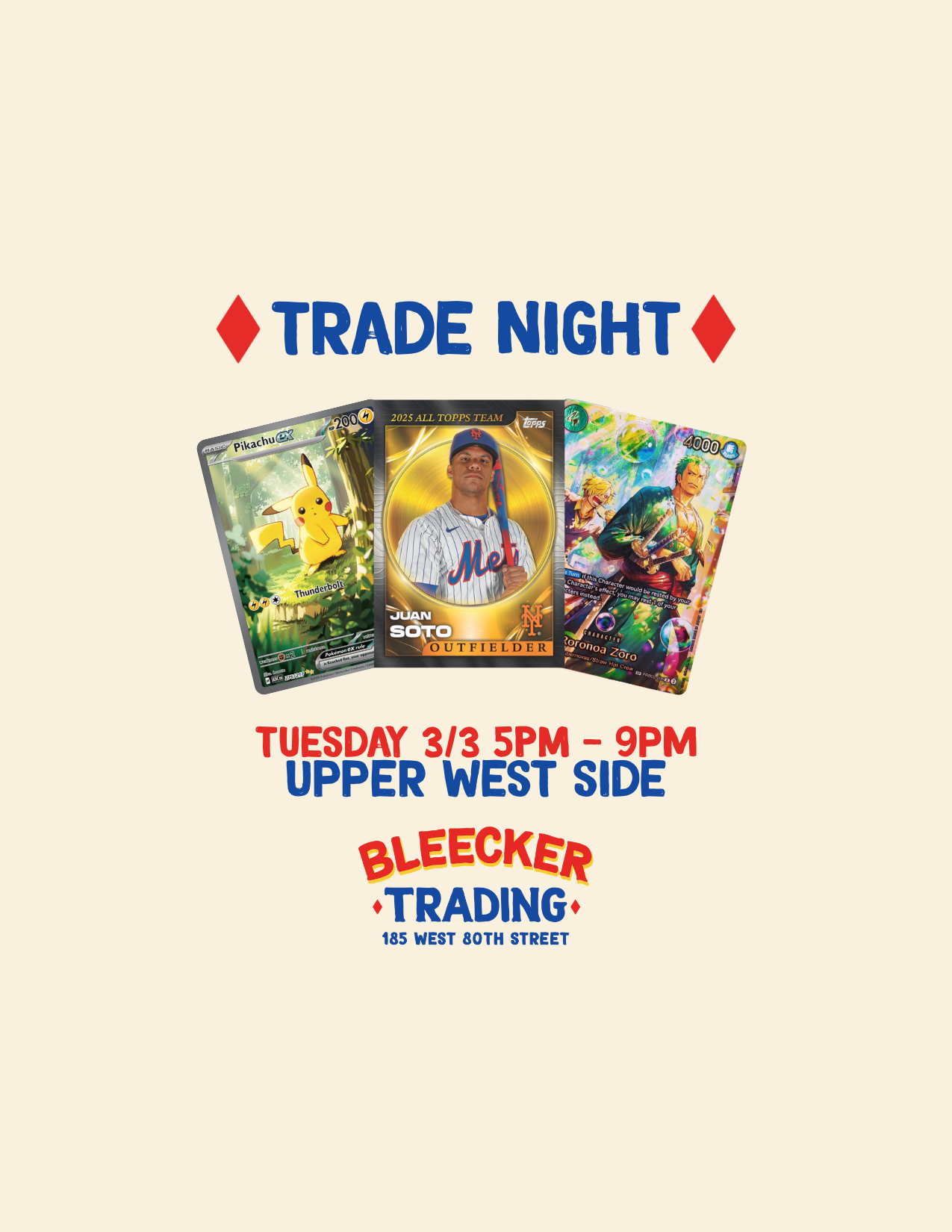 Trade Night (UWS) | March 3rd 5 PM - 9 PM