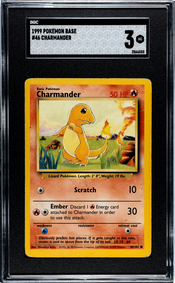 image 1999 Pokemon Base #46 Charmander (533) SGC 3