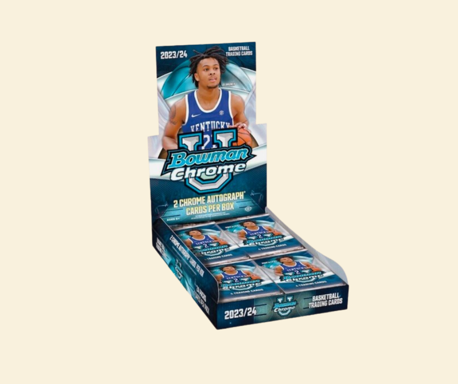 2023-24 Bowman Chrome University Basketball Sealed Hobby Box