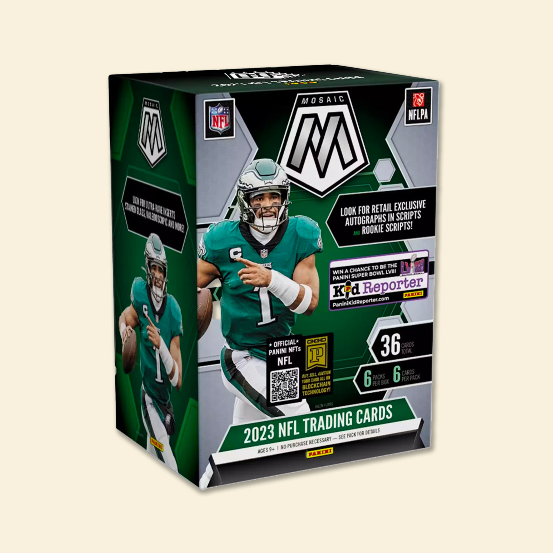 2023 Panini Mosaic NFL Football Sealed Blaster Box (Green)