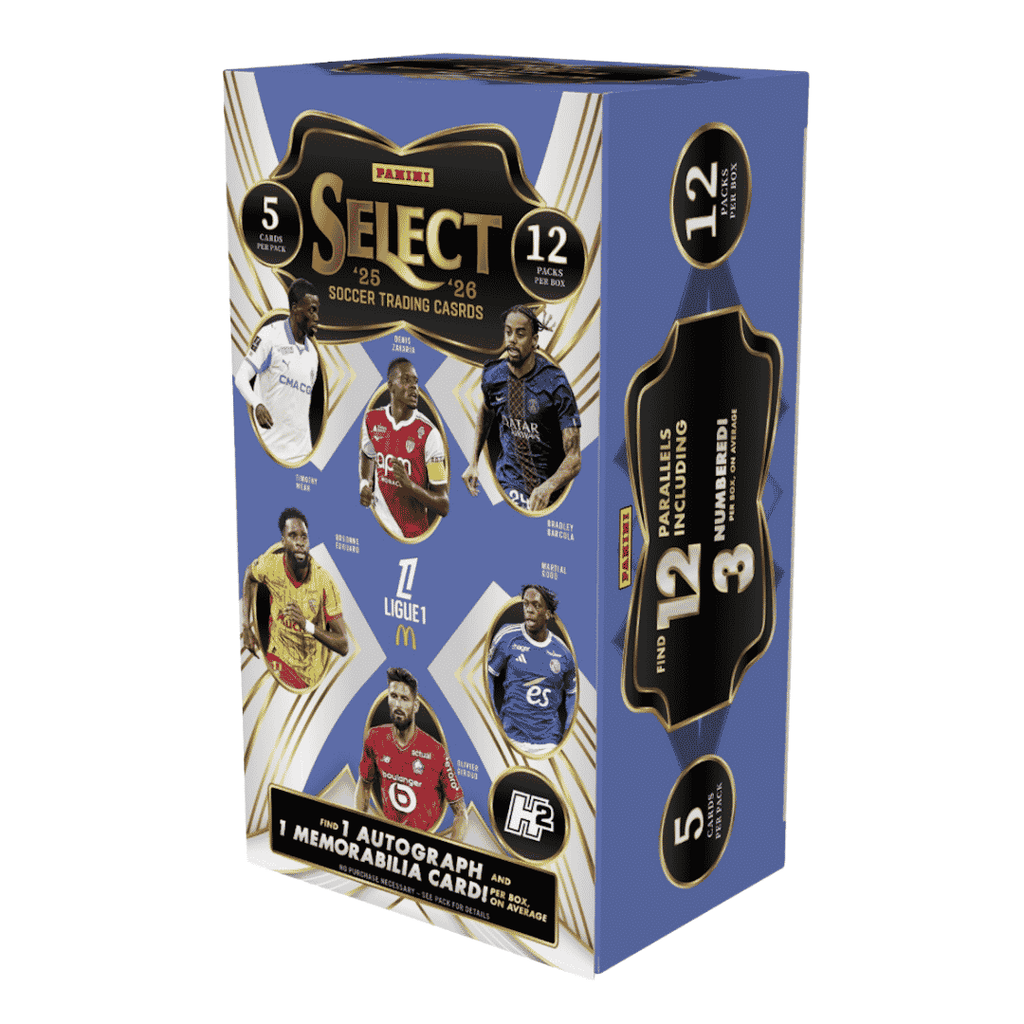 Bleecker Trading - 2025-26 Panini Select Ligue 1 Soccer H2 Box Bleecker Trading - 2025-26 Panini Select Ligue 1 Soccer H2 Box