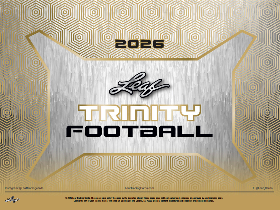 2026 Leaf Trinity Football Jumbo Box