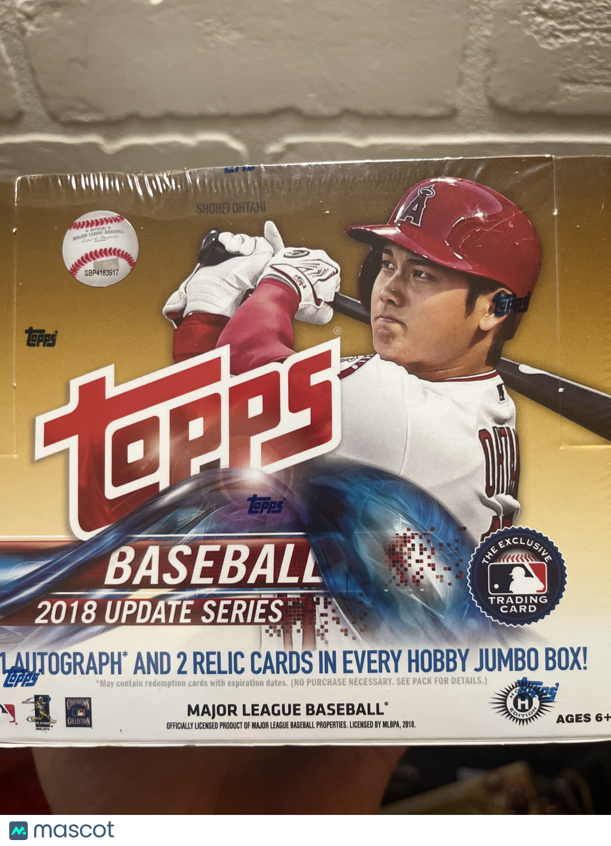 2018 Topps Update Jumbo Hobby Box