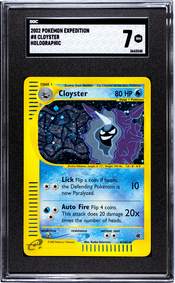 image 2002 Pokemon Expedition #8 Cloyster Holographic (540) SGC 7