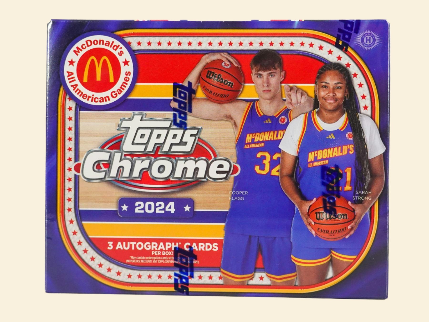 2024 Topps Chrome McDonald's All American Basketball Hobby Box
