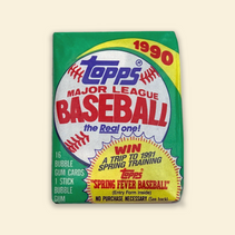 image 1PK 1990 Topps Baseball Sealed Wax Pack - 16 Cards