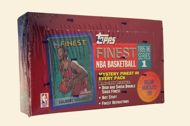 1995-96 Topps Finest Basketball Series 1 Box