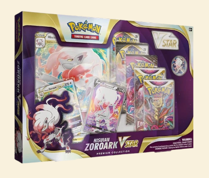 Pokemon Hisuian Zoroark VStar Premium Collection Box