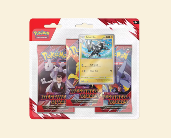 Pokémon Destined Rivals Three-Booster Zebstrika Blister