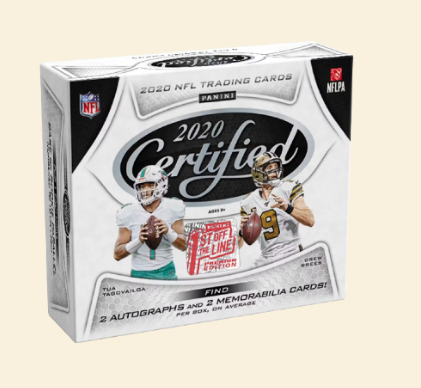 2020 Panini Certified 1st Off The Line FOTL Football Hobby Box