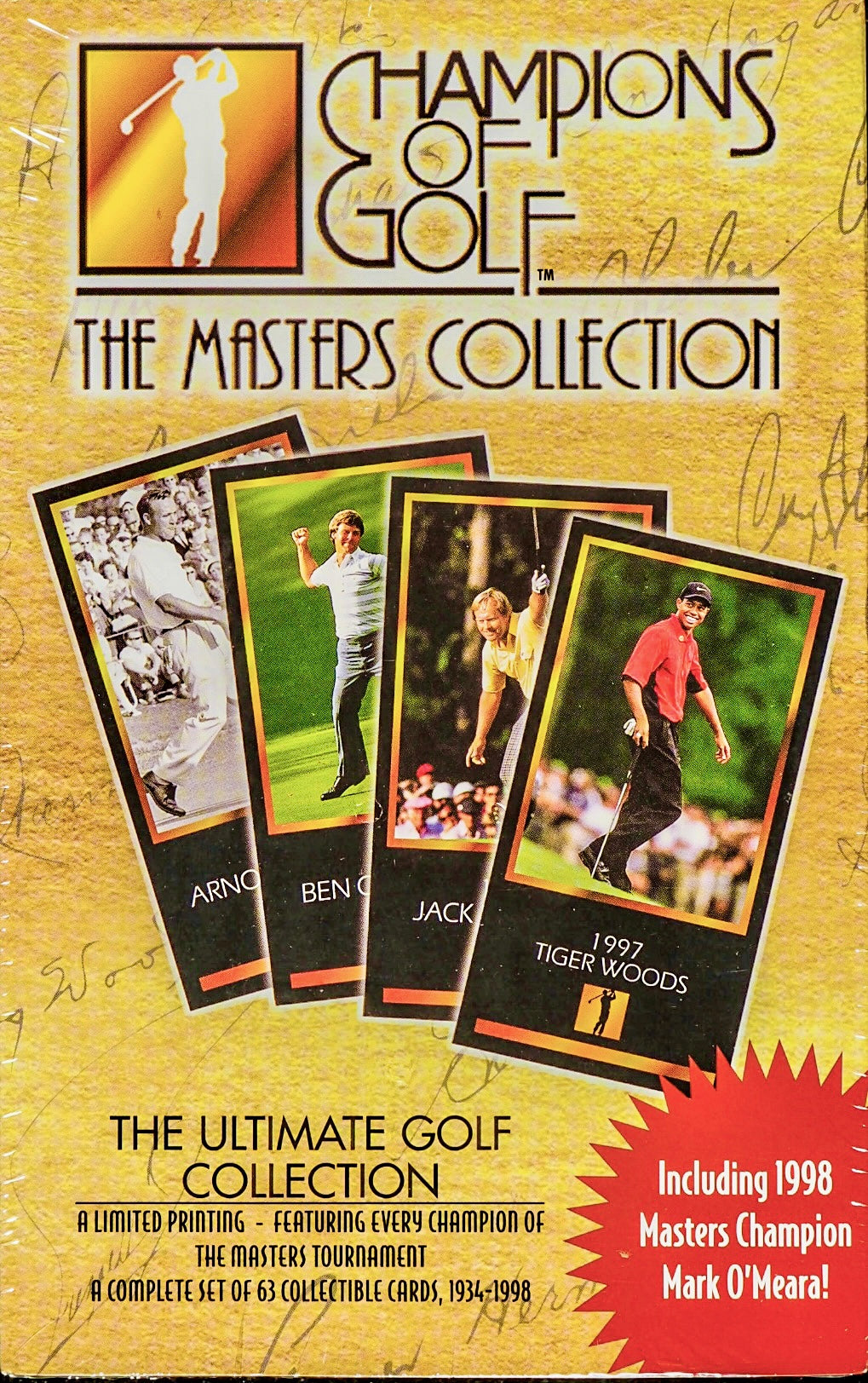 1998 Champions of Golf The Masters Collection Sealed Box Set *Tiger Woods*