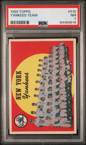 image 1959 Topps #510 Yankees Team PSA 7