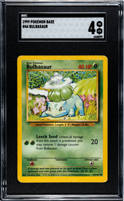 image 1999 Pokemon Base #44 Bulbasaur (099) SGC 4