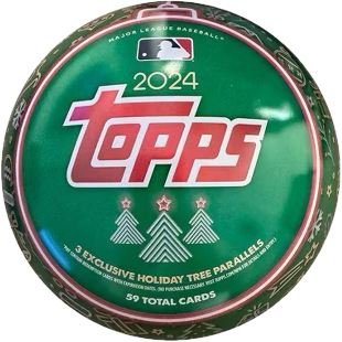 2024 Topps Holiday Baseball Sealed Holiday Trading Card Tin