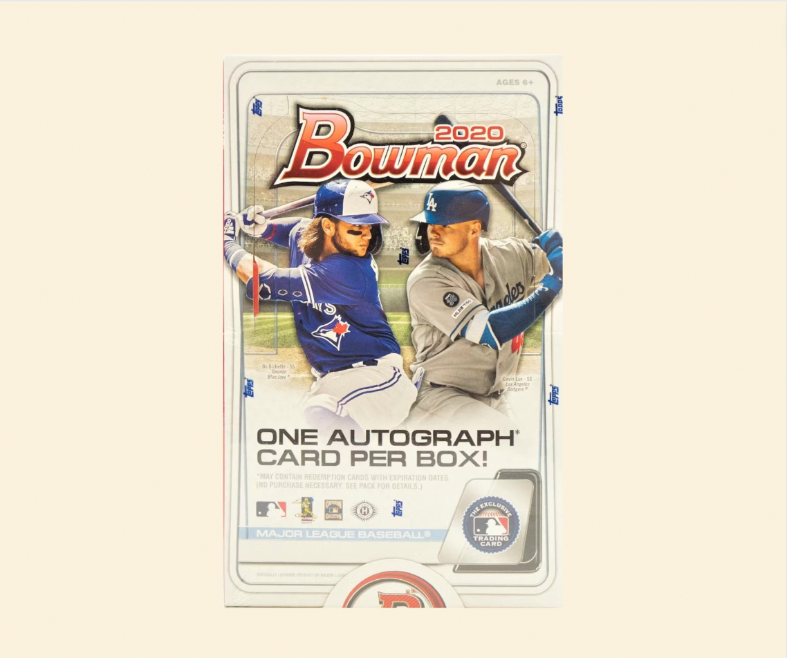 2020 Bowman Baseball Sealed Hobby Box