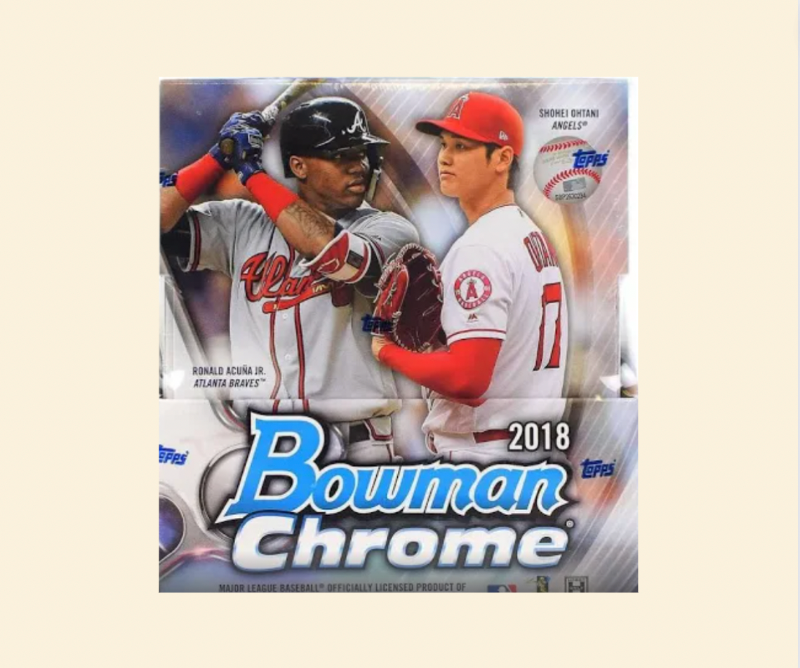 2018 Bowman Chrome Baseball Sealed Hobby Box