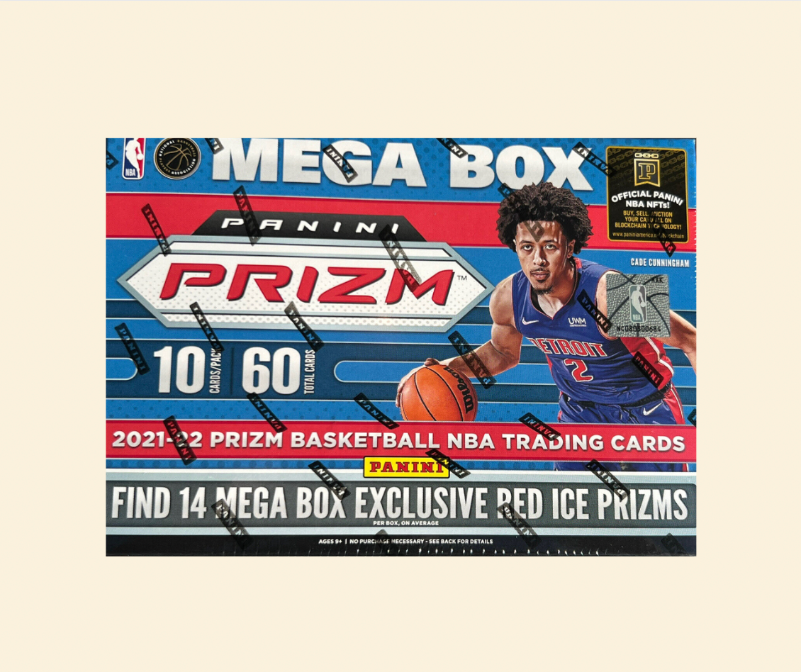 2021-22 Prizm NBA Basketball Sealed Mega Box (Red Ice)