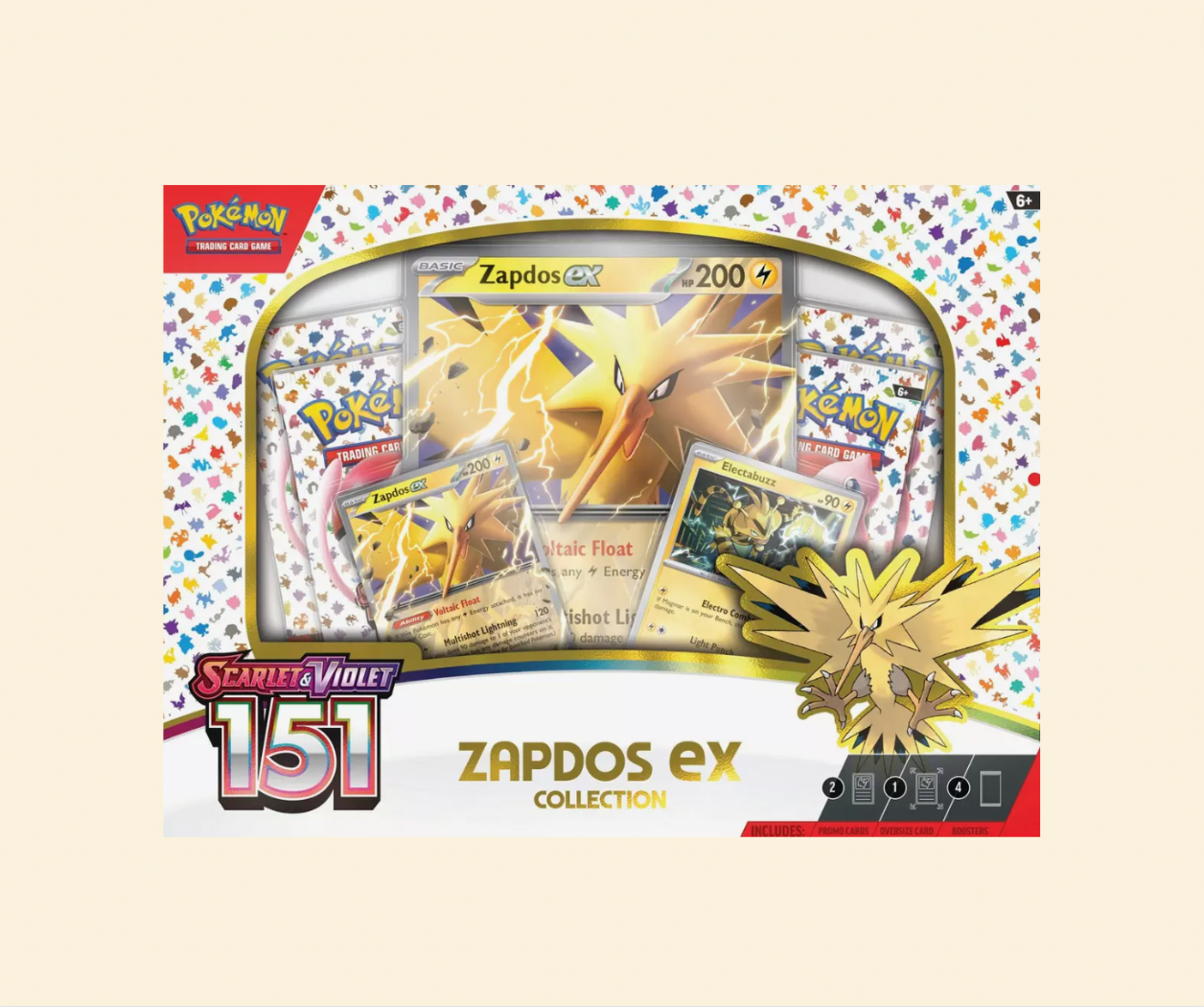 Pokemon: 151 Zapdos Ex Collection Box