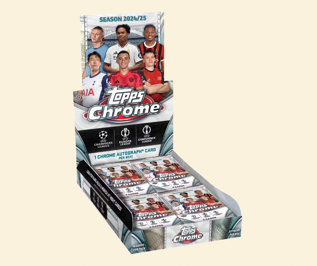 2024-25 Topps Chrome UEFA Club Competitions Soccer Hobby Box