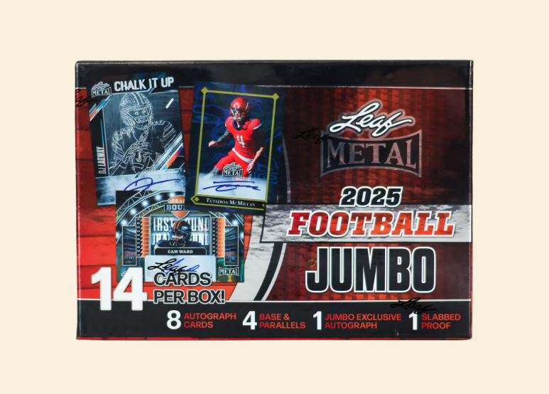 2025 Leaf Metal Football Jumbo Box