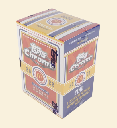 2022 Topps McDonald's All American Chrome Basketball Sealed Blaster Box
