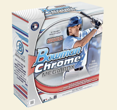 2025 Bowman Chrome Baseball Mega Box (Presale)