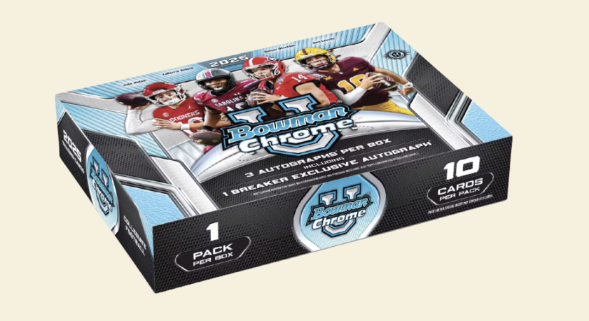 2025 Bowman University Chrome Football Breaker Delight Box (Presale)