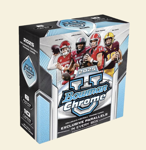 2025 Bowman University Chrome Football Mega Box (Presale)