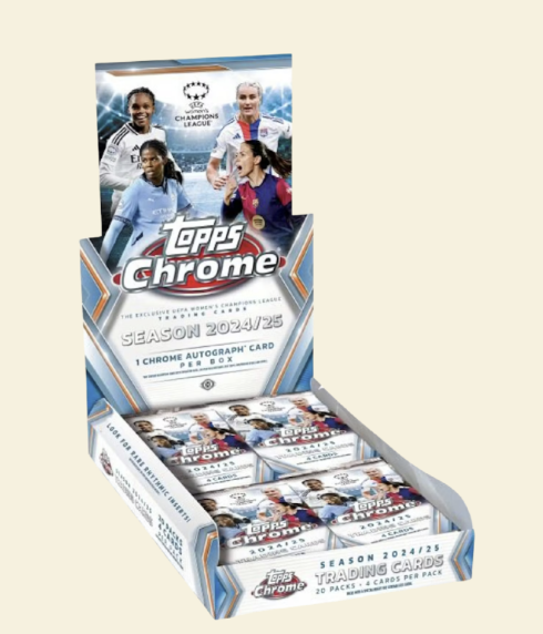 2024-25 Topps Chrome UEFA Women's Champions League Soccer Hobby Box