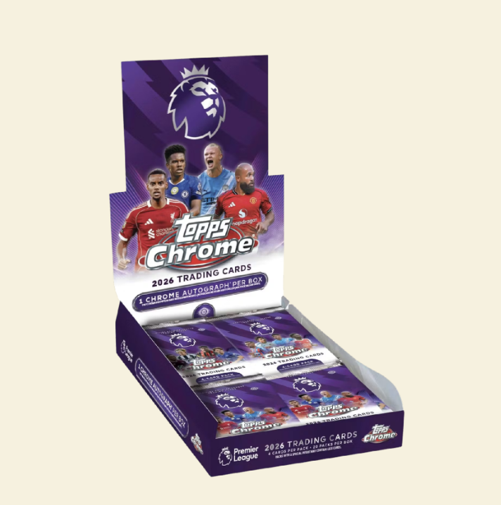 2026 Topps Chrome Premier League EPL Soccer Hobby Box (Presale)