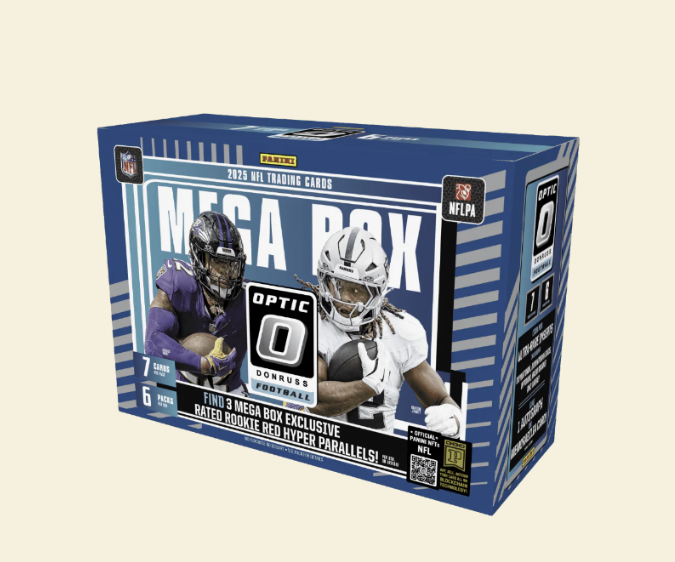 2025 Panini Donruss Optic Football Hobby Mega Box (Red Hyper Parallels