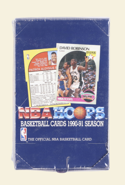 1990-91 NBA Hoops Basketball Hobby Box