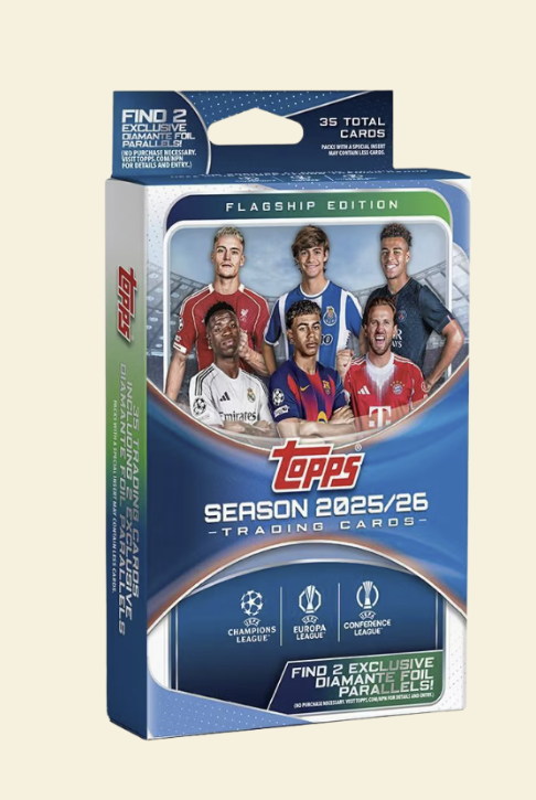2025-26 Topps Flagship UEFA Club Competitions Soccer Hanger Box