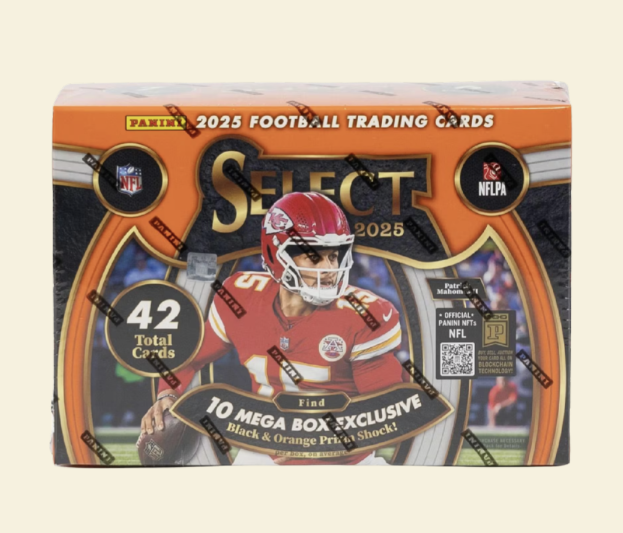 2025 Panini Select Football Mega Box (Black & Green Prizm)