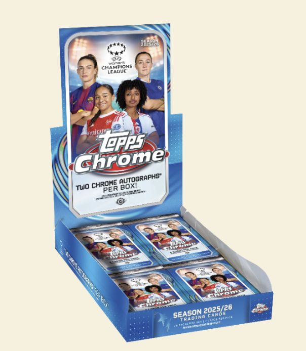 2025-26 Topps Chrome UEFA Women's Champions League Soccer Hobby Box (Presale)