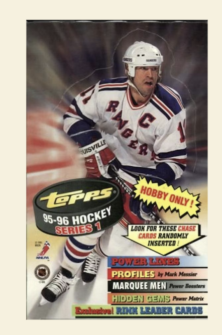 1995-96 Topps Series 1 Hockey Hobby Box