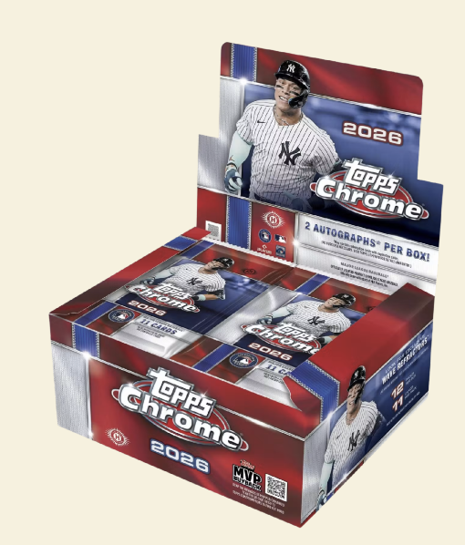 2026 Topps Chrome Baseball Jumbo Box (Presale)