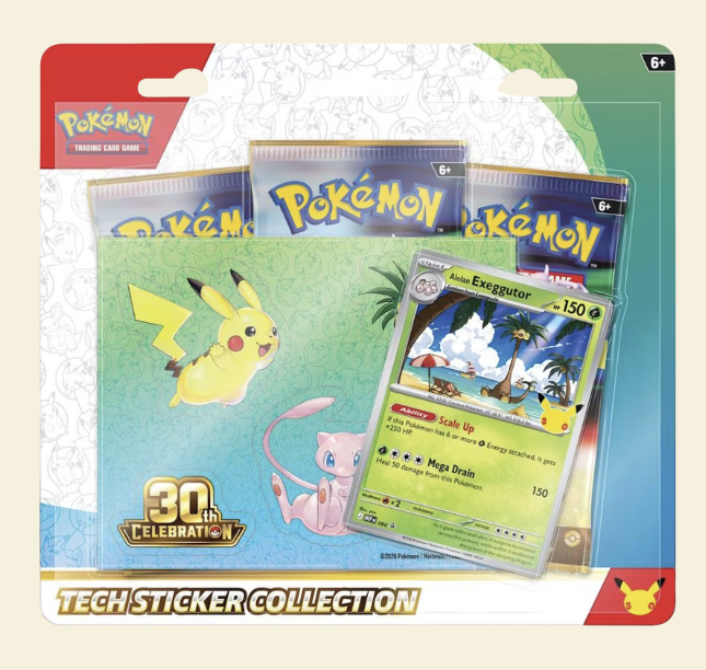 Pokemon: 30th Celebration Tech Sticker Collection Blister (Presale)