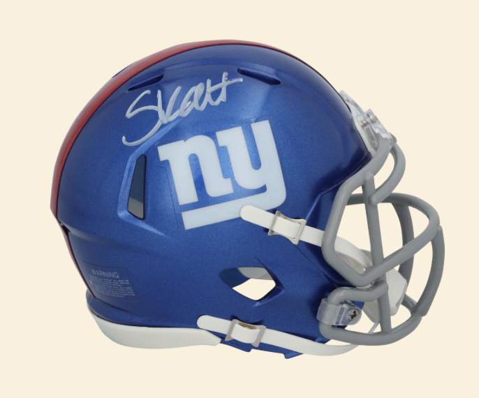 Cam Skattebo New York Giants Autographed Riddell Speed Mini Helmet