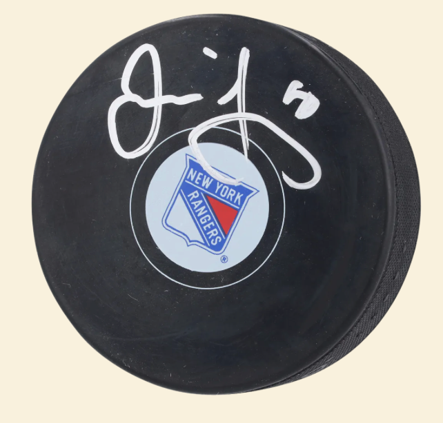 Jaromir Jagr New York Rangers Autographed Hockey Puck
