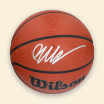 image Victor Wembanyama Autographed Signed Basketball Wilson 2023 Rookie NBA Draft Authentic Series Auto San Antonio Spurs