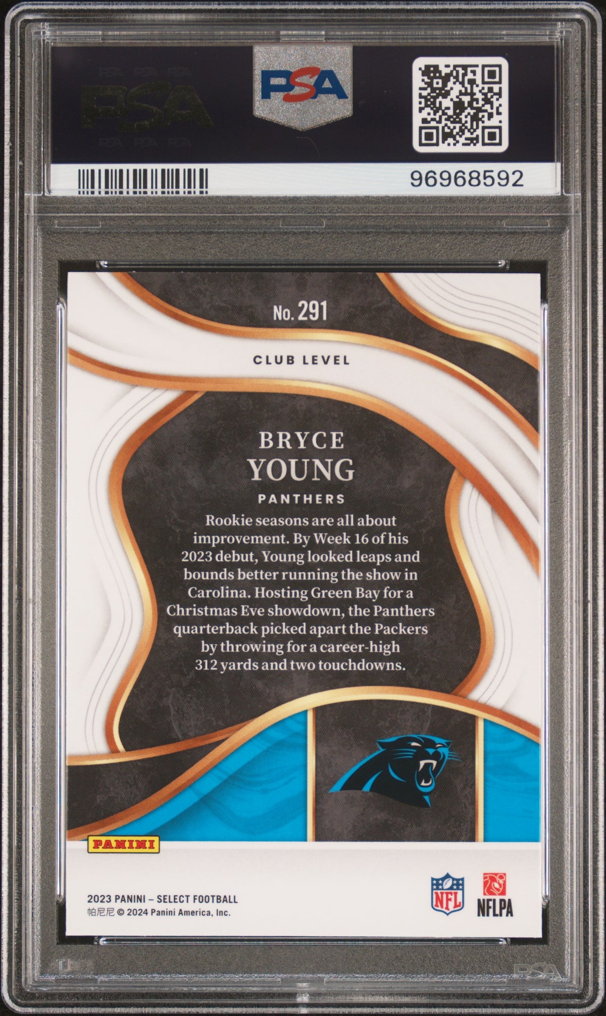 2023 Panini Select Football Bryce Young #291 PSA 9