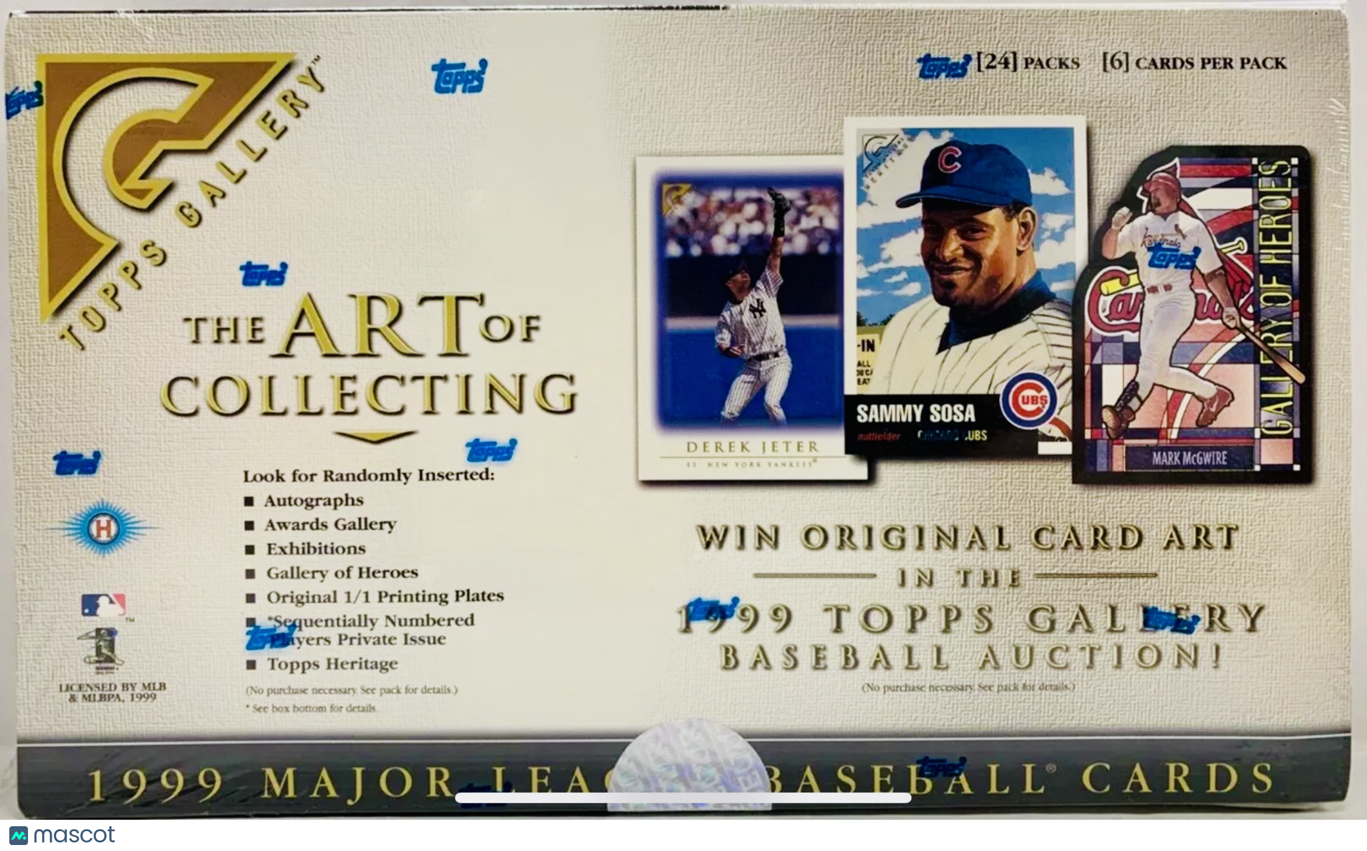1999 Topps Gallery Baseball Hobby Box