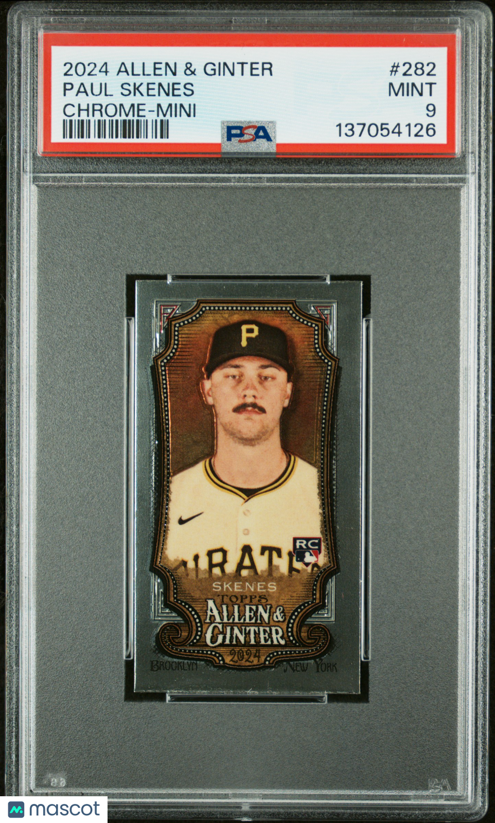 2024 Topps Allen & Ginter Baseball Paul Skenes #282 Chrome Mini PSA 9