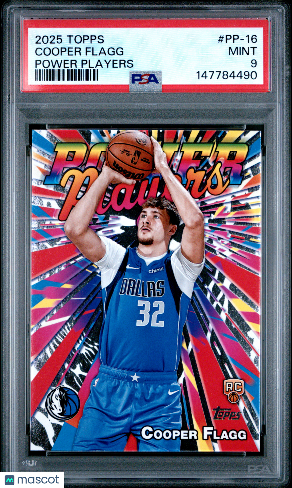 2025 Topps Power Players Basketball Cooper Flagg #PP-16 PSA 9