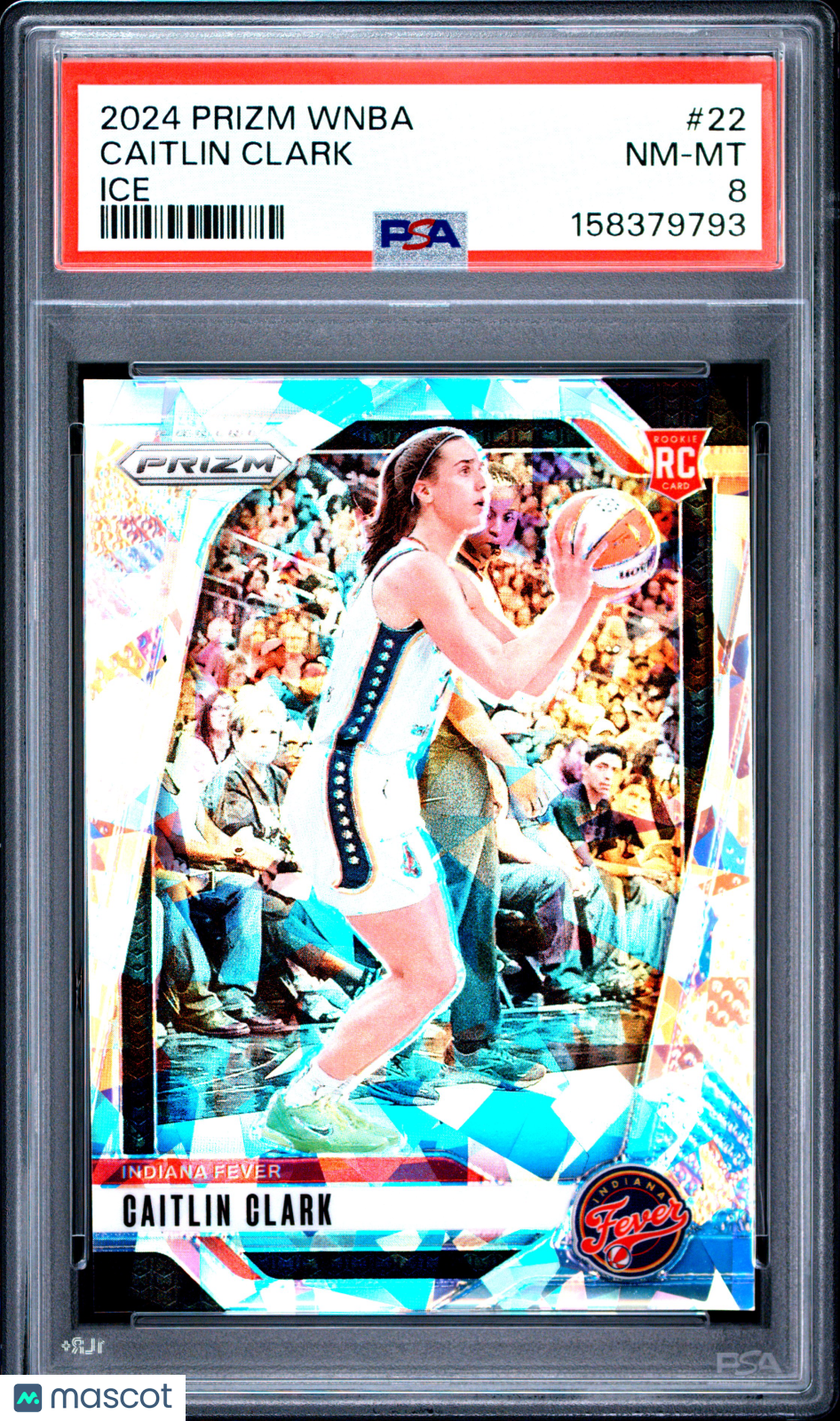 2024 Panini Prizm WNBA Basketball Caitlin Clark #22 Ice PSA 8