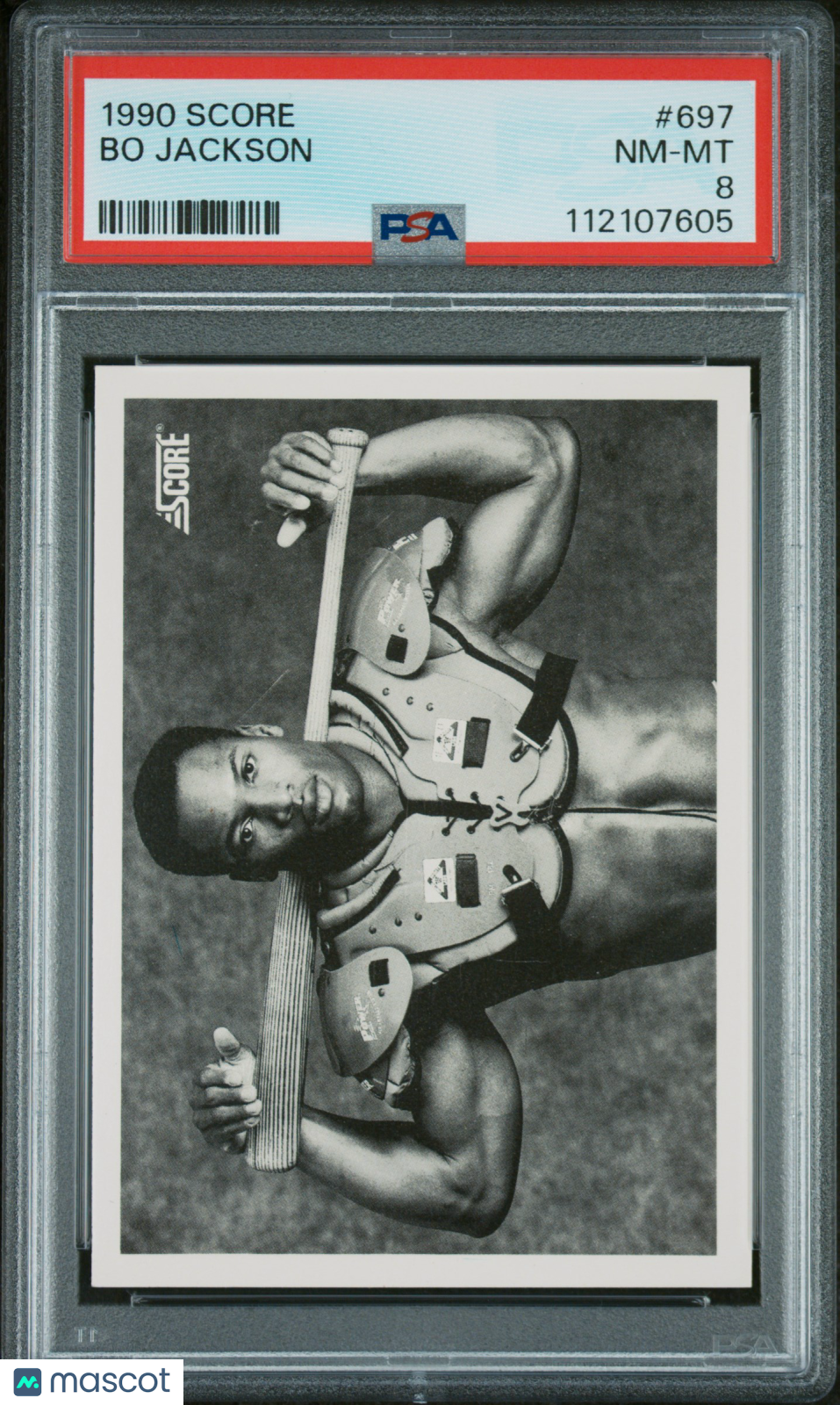 1990 Score Baseball Bo Jackson #697 PSA 8