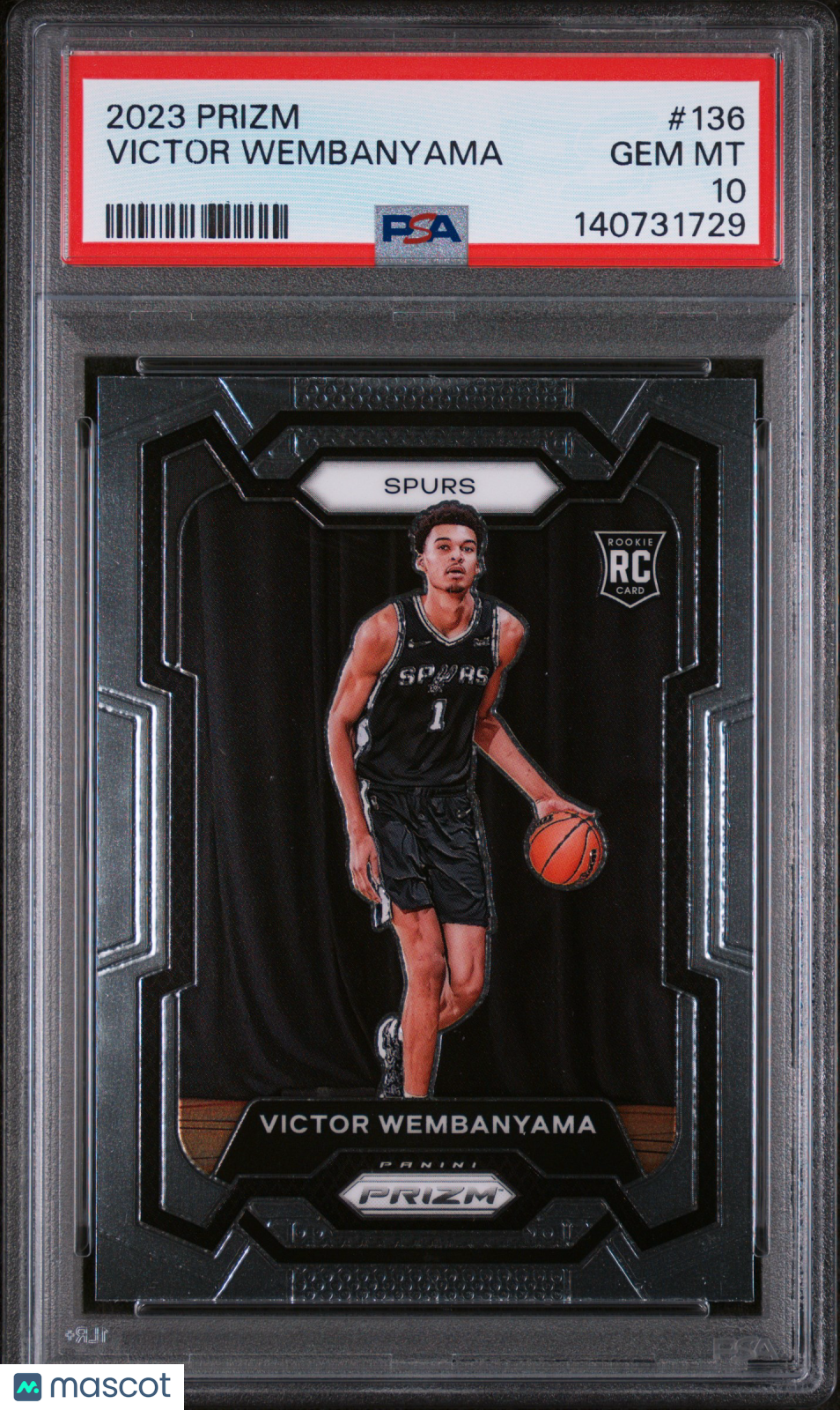 2023 Panini Prizm Basketball Victor Wembanyama #136 PSA 10