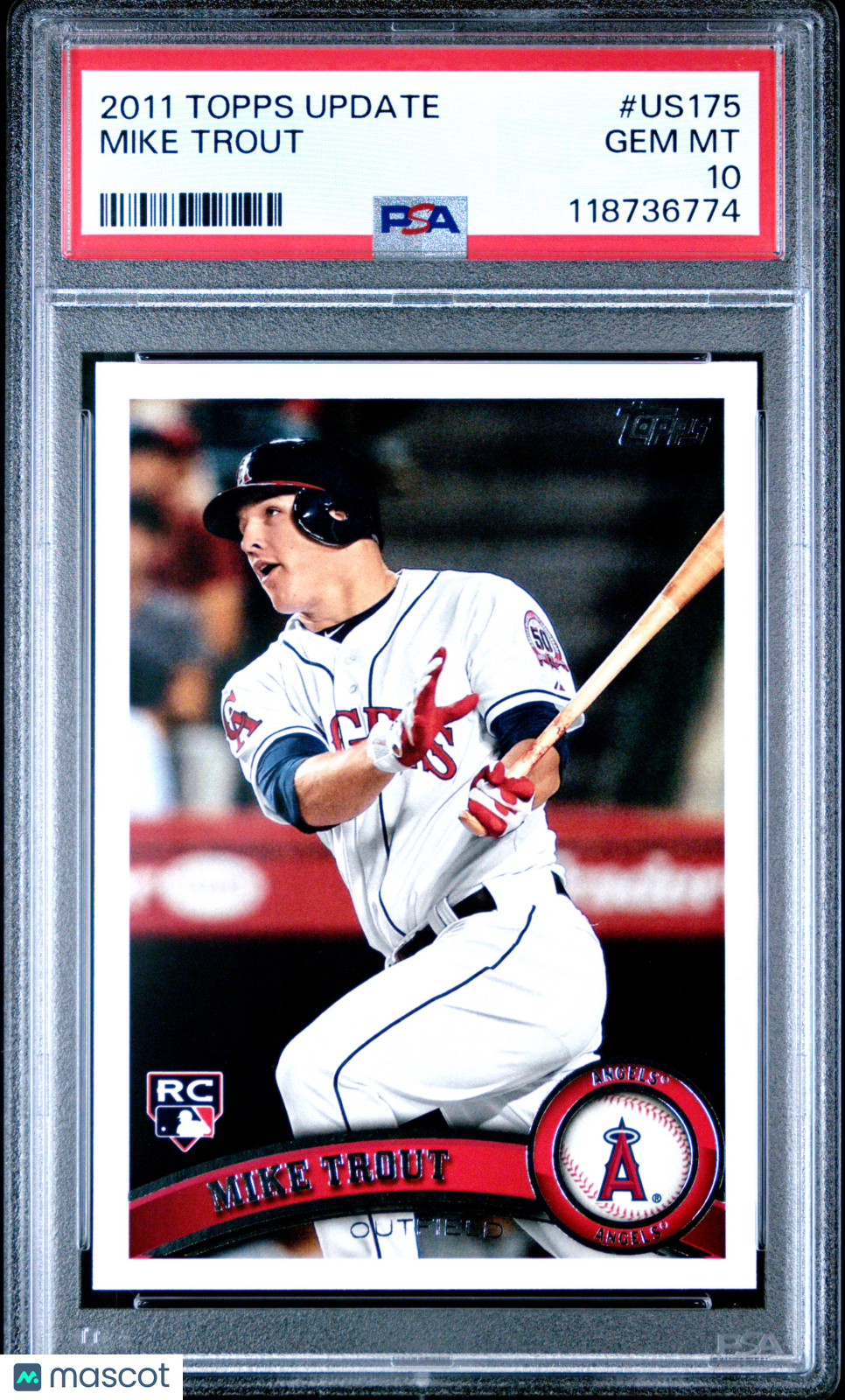 2011 Topps Update Baseball Mike Trout #US175 PSA 10